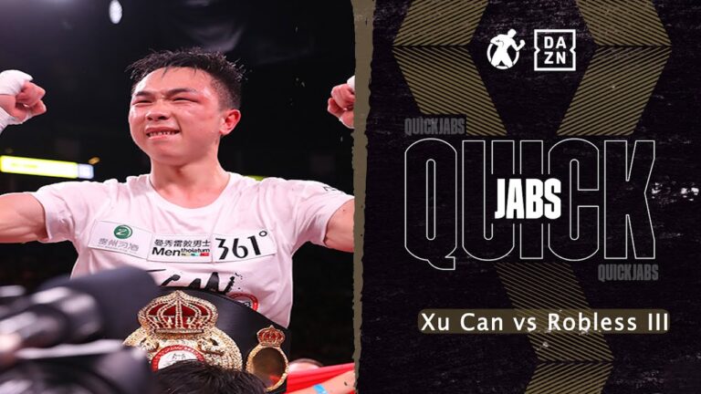 #Quickjabs – Featherweight World Champion Xu Can vs Manny Robles III