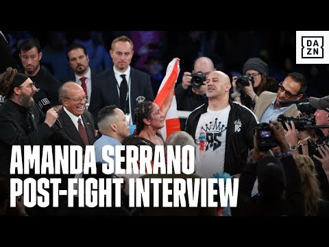 "WE GO TO IRELAND NEXT." Amanda Serrano post-fight Interview