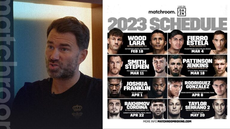 Eddie Hearn unveils upcoming Matchroom schedule: Anthony Joshua & more