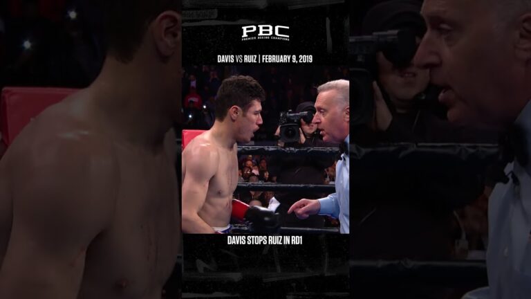 Gervonta Davis Stops Hugo Ruiz Inside One Round