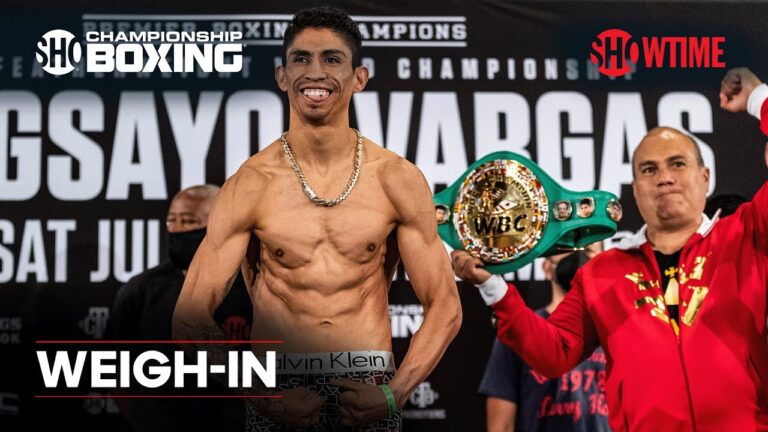 Rey Vargas vs. Oâ€™Shaquie Foster: Weigh-In | SHOWTIME CHAMPIONSHIP BOXING
