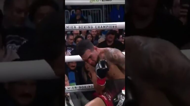 Mario Barrios drops Santiago in RD8 after delivering body shots with bad intentions #BarriosSantiago