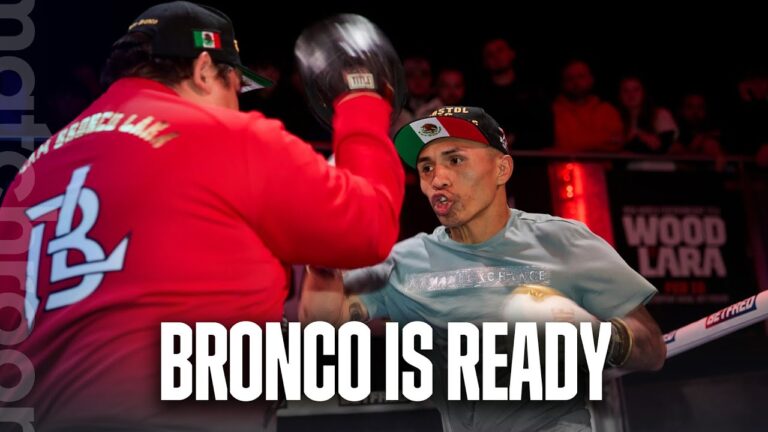 Mauricio Lara's full explosive pads session before Leigh Wood fight