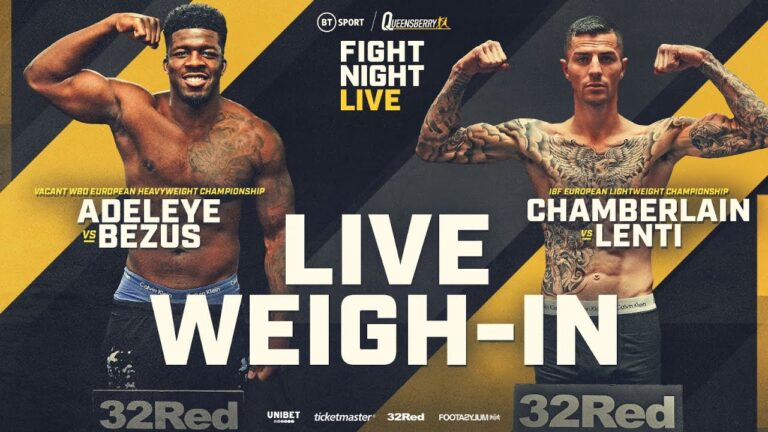 Live Weigh-In! | David Adeleye vs Dmytro Bezus