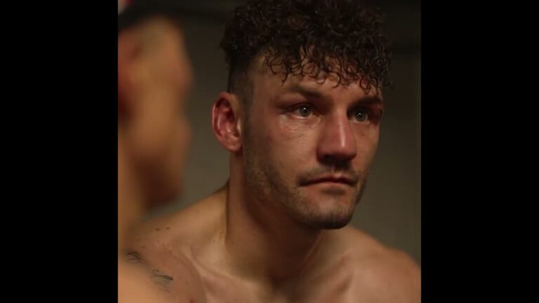 Leigh Wood & Mauricio Lara embrace in medical room post-fight 🤝