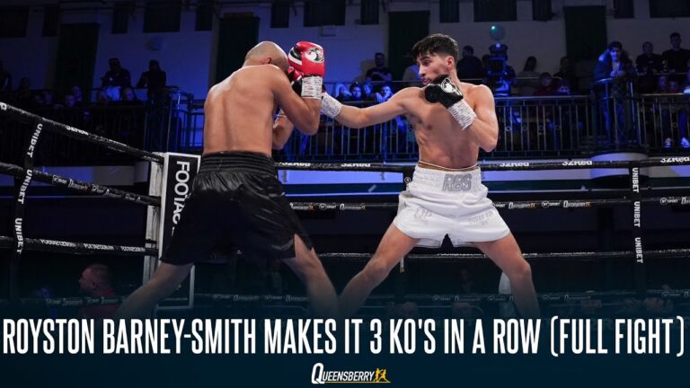 Royston Barney-Smith scores third 1st round KO in a Row! (Full Fight)