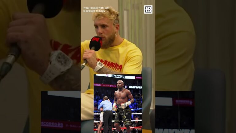 Jake Paul impersonating Floyd Mayweather is SAVAGE 😅 #shorts