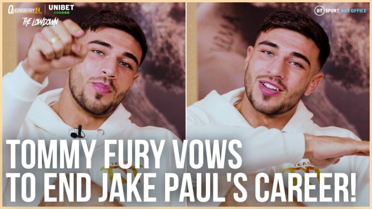 "HE'S GOING TO SLEEP! I WILL END JAKE PAUL'S BOXING CAREER!" Tommy Fury RAW on Paul fight