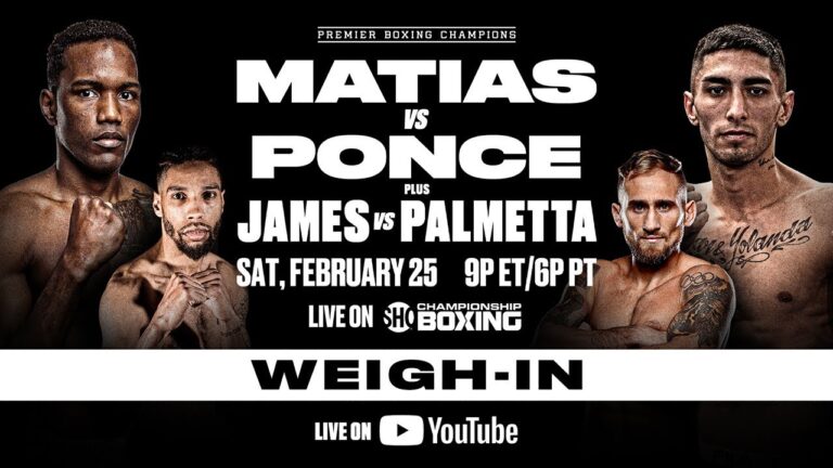 Matias vs Ponce OFFICIAL WEIGH-IN | #MatiasPonce