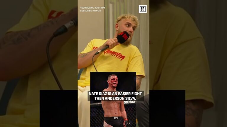 Jake Paul calls Nate Diaz EASY FIGHT?! 🤯😅 #shorts