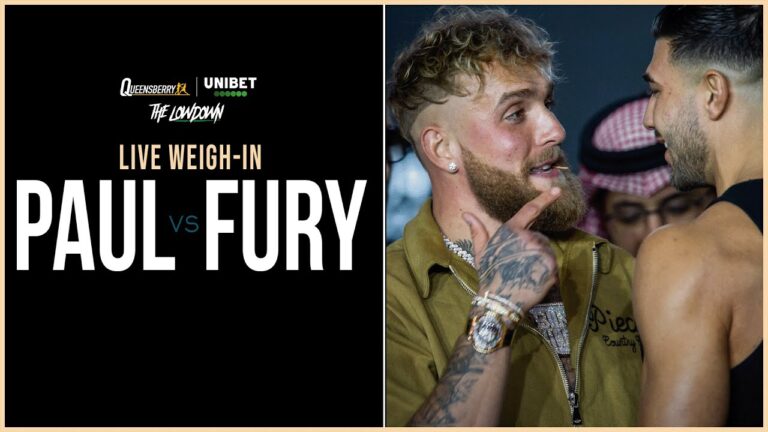 WEIGH-IN LIVE! Jake Paul Vs Tommy Fury 💥