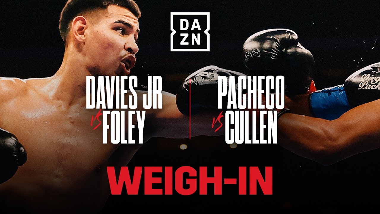 DIEGO PACHECO VS. JACK CULLEN & ROBBIE DAVIES JR VS. DARRAGH FOLEY WEIGH IN LIVESTREAM