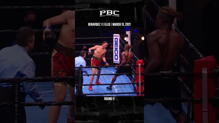 David Benavidez Stops Ronald Ellis With This Onslaught of Firepower in RD11