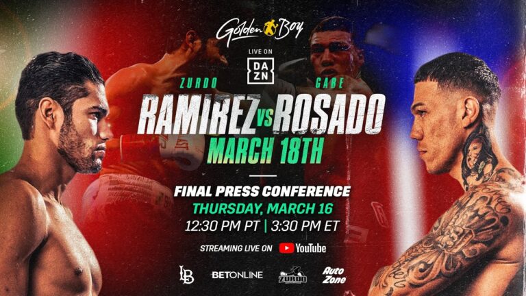 ZURDO RAMIREZ VS. GABE ROSADO FINAL PRESS CONFERENCE