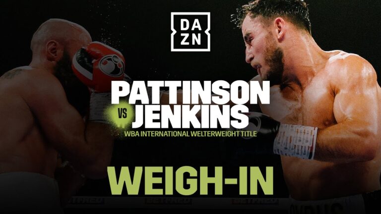 Cyrus Pattinson vs. Chris Jenkins Weigh In Livestream