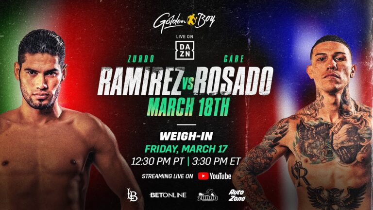 ZURDO RAMIREZ VS. GABE ROSADO WEIGH-IN