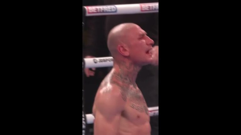 Boxer breaks down in TEARS after referee stops fight #shorts