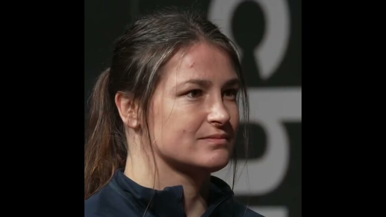 First Face Off 👀 Katie Taylor vs Chantelle Cameron