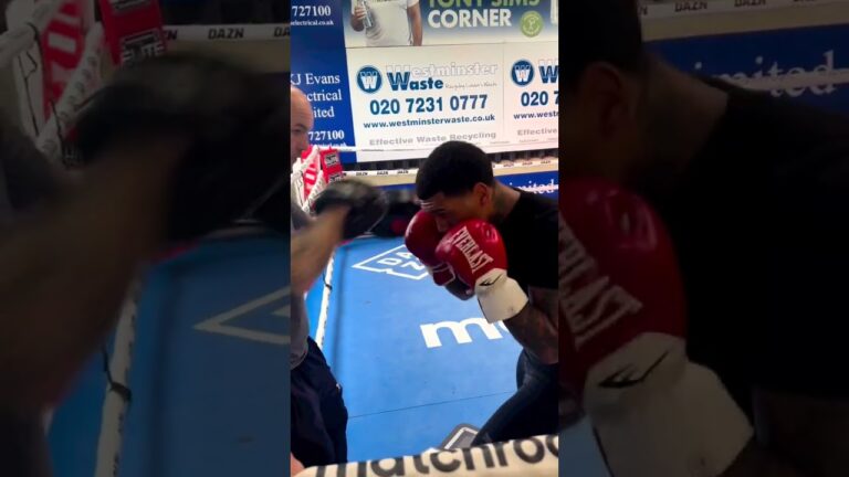 Conor Benn SMASHES the pads ahead of ring return #Shorts