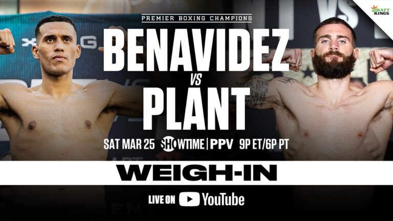 Benavidez vs Plant OFFICIAL WEIGH-IN | #BenavidezPlant