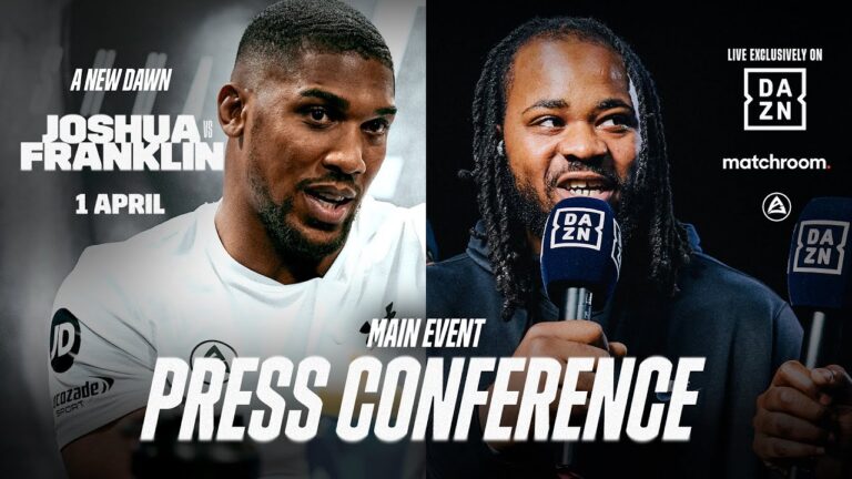 Anthony Joshua vs. Jermaine Franklin Main Event Press Conference & DAZN Boxing Show LIVE