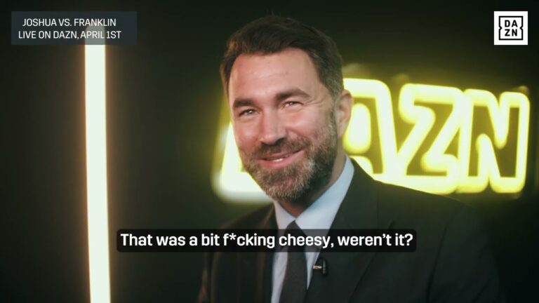 Eddie Hearn Explains How To Watch Joshua vs Franklin Live On DAZN 😉🧀