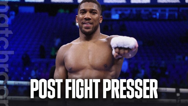 LIVE: Anthony Joshua Post Fight Press Conference (After Franklin Win)