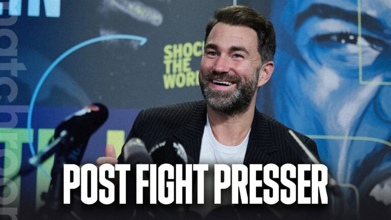 LIVE Post-Fight Presser: Eddie Hearn talks Joshua vs Franklin & More