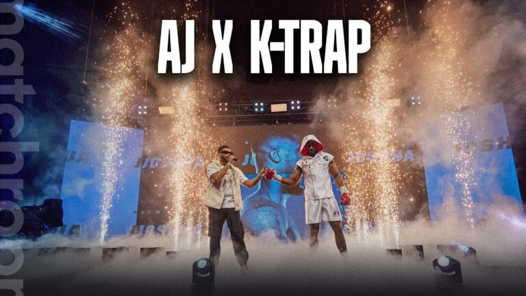 K-Trap Ringwalks Anthony Joshua For Jermaine Franklin Fight 🔥