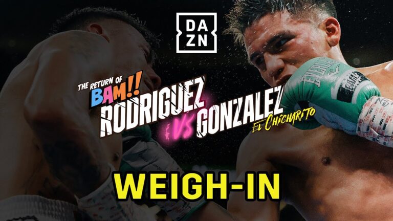 JESSE 'BAM' RODRIGUEZ VS. CRISTIAN GONZALEZ WEIGH IN LIVESTREAM