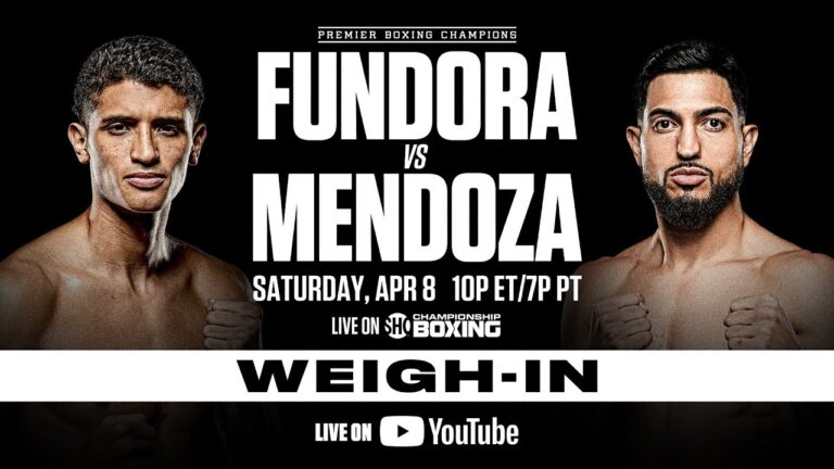 Fundora vs Mendoza OFFICIAL WEIGH-IN | #FundoraMendoza