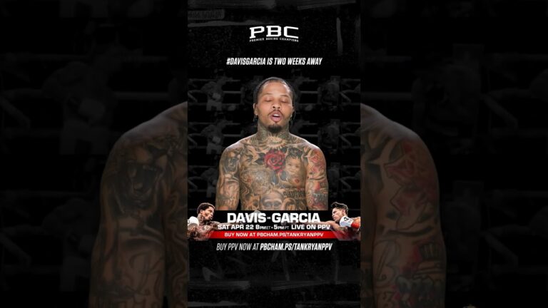 🚨 #DavisGarcia is TWO WEEKS AWAY!