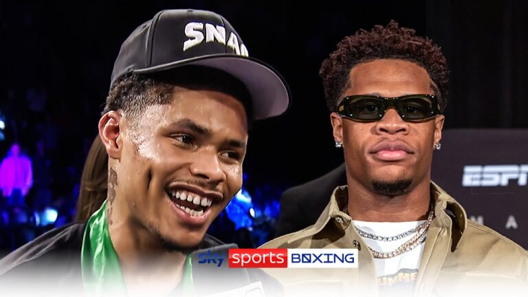 "Tell Haney, come on!" 🔥 | Shakur Stevenson calls out American rival after showcase win