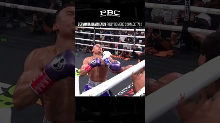 #GervontaDavis stops #RollyRomero and all the smack talk that came with him. #DavisGarcia