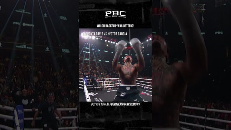 Gervonta Davis Celebrates Wins With His Signature Backflip | #DavisGarcia