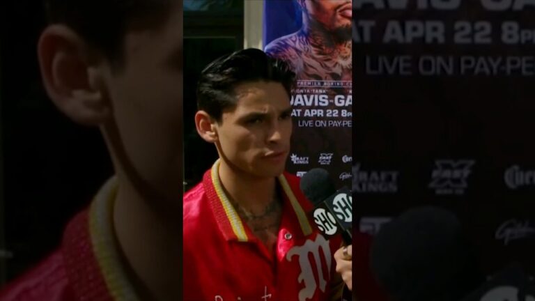 "Great, you're gonna take me to deep waters, guess what? I can swim." Should #RyanGarcia be worried?