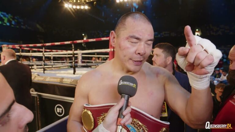 'I WILL WAIT FOR JOE JOYCE" – Zhilei Zhang is willing to take rematch against Joyce after TKO win