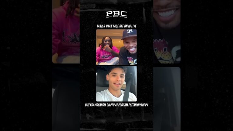 Gervonta Davis and Ryan Garcia trade verbal blows on Instagram Live | #DavisGarcia