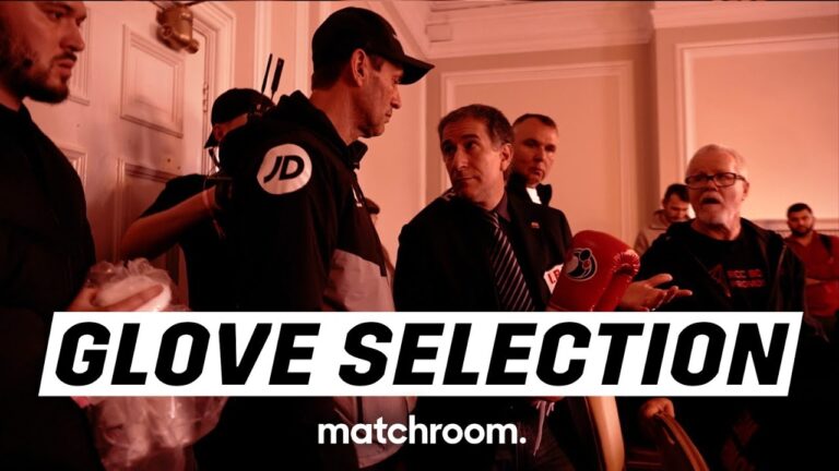 Team Cordina (Tony Sims) & Team Rakhimov (Freddie Roach) Pick Gloves 🥊