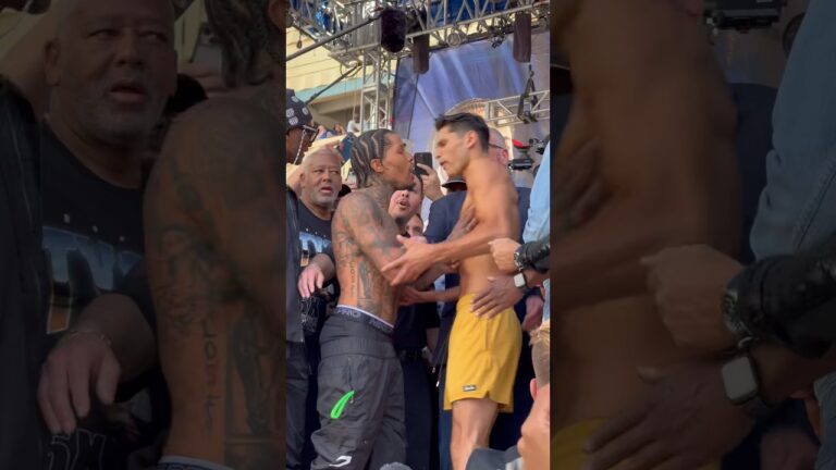 Mayhem at the weigh-in! #DavisGarcia