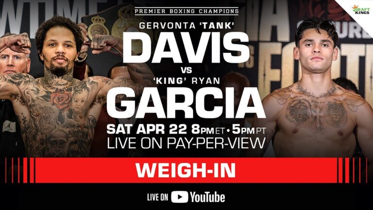 Gervonta "Tank" Davis vs "King" Ryan Garcia OFFICIAL WEIGH-IN | #DavisGarcia