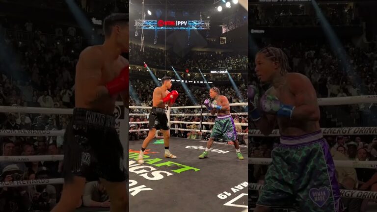 Tank Davisâ€™ Wild Knockdown Of Ryan Garcia & Floyd Mayweathers Reaction 😨 #boxing #shorts