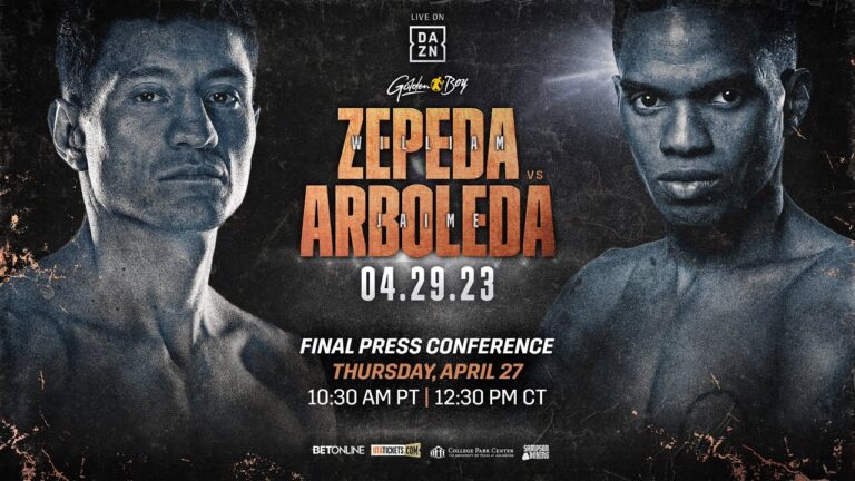 WILLIAM ZEPEDA VS. JAIME ARBOLEDA FINAL PRESS CONFERENCE