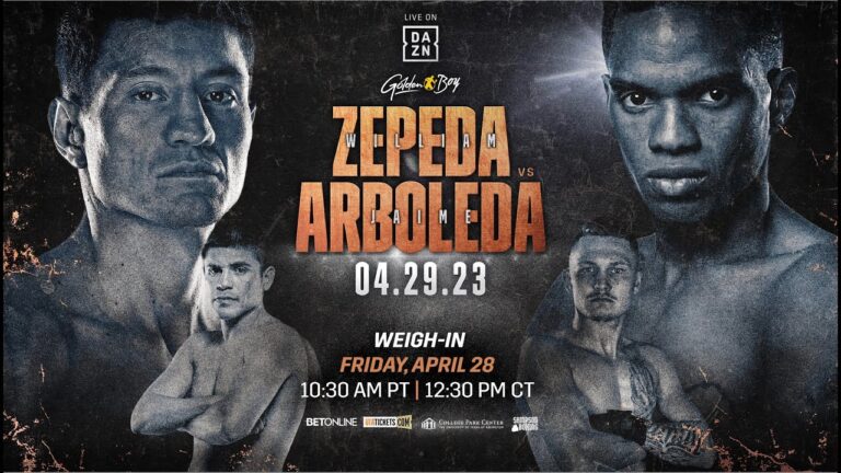 ZEPEDA VS. ARBOLEDA CEREMONIAL WEIGH-IN