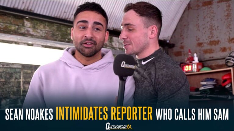 Sean Noakes STICKS IT ON REPORTER After Being Called Brother's Name 'Sam' | Looks Back At HUGE KO