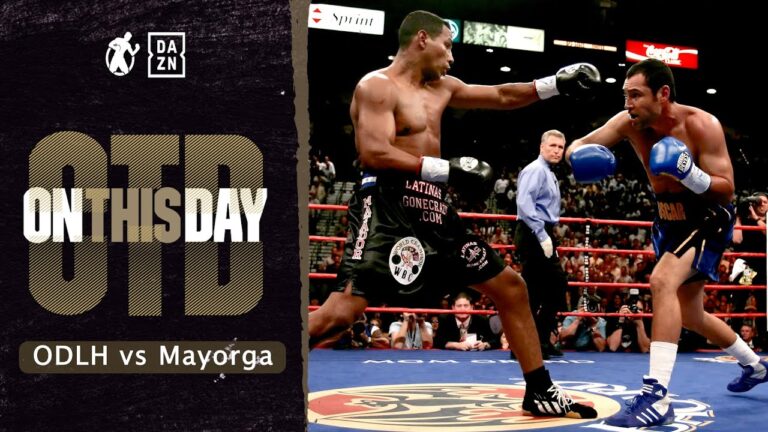 #onthisday – 'DANGER ZONE' Oscar De La Hoya vs Ricardo Mayorga!! Fight of the Year Contestant!!
