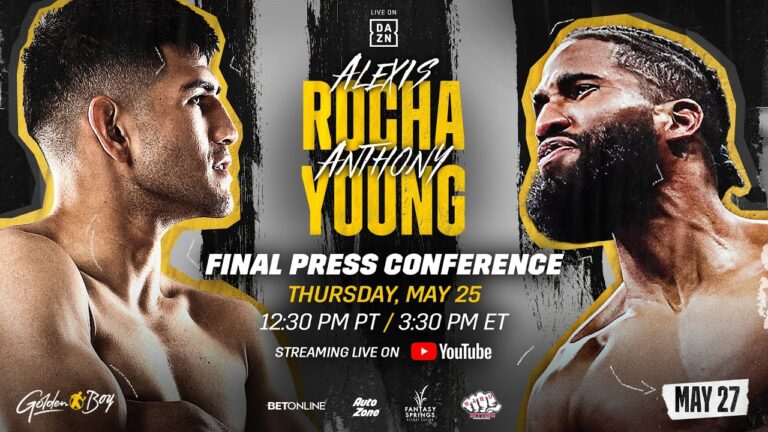 ALEXIS ROCHA VS. ANTHONY YOUNG FINAL PRESS CONFERENCE