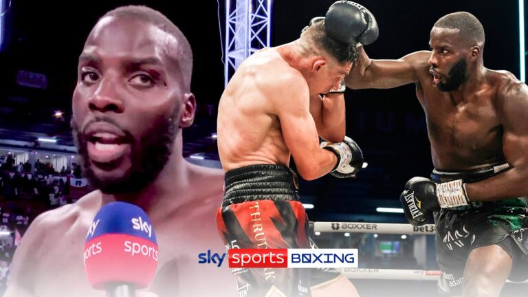 Lawrence Okolie reacts to his DEFEAT to Chris Billam-Smith