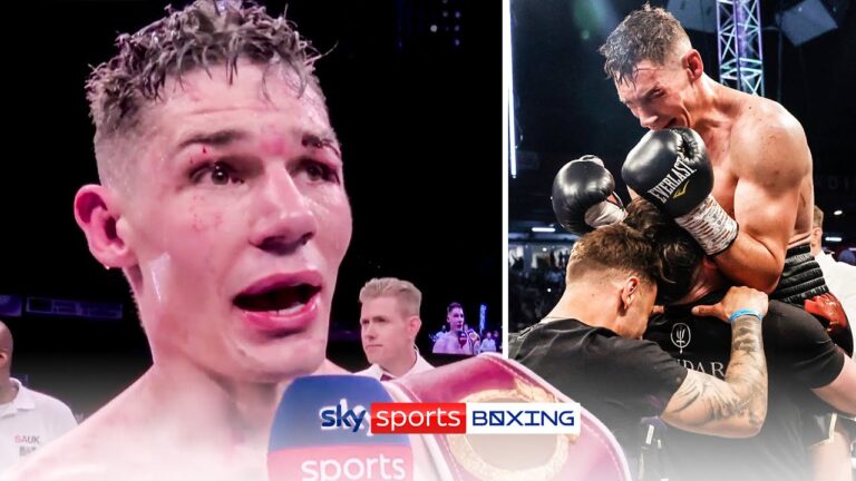 Emotional Chris Billam-Smith reacts to BEATING Okolie to win a world title 🏆🥺