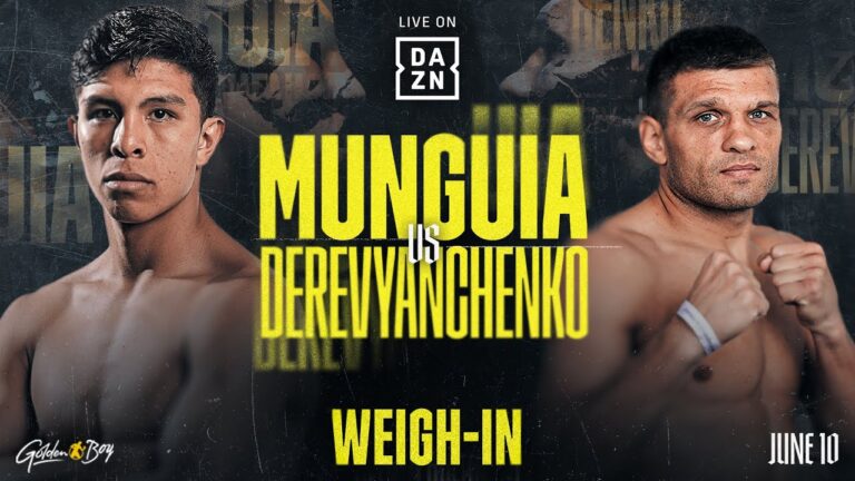 Jaime Munguia vs. Sergiy Derevyanchenko Weigh-In